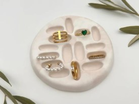 Molde silicona exhibidor de anillos